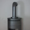 ScandiFlames Fake Flue for Bioethanol Stove - Small, 46 cm, black finish, decorative chimney effect.