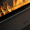 Cool Flame 1500 Pro Insert – a sleek black vapour fireplace with remote control and Opti-myst flame effect.