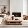 Cool Flame 500 Insert by Opti-myst – a modern black vapour fireplace with remote control, offering a realistic flame effect and 
