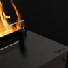 Cool Flame 500 Left Corner by HYB – a sleek built-in Opti-myst fireplace with realistic flames and remote control, perfect for m