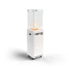 Faro Traffic White Outdoor Gas Fireplace – a sleek, freestanding gas fireplace with manual control and an 8 kW heat output, idea