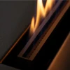 FLA4+ 590 Automatic Bioethanol Burner in black, featuring app, remote, and control panel operation for a luxurious fireplace exp