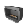 Forma Single-sided - PrimeFire bioethanol fireplace with sleek black finish, remote and app control, and automatic operation.