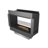 Forma Tunnel - Prime Fire built-in see-through bioethanol fireplace with automatic burner, offering a modern and elegant heating
