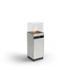 OIA Outdoor Gas Heater in Grey with 10 kW heat output and manual control, perfect for outdoor spaces.