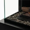 Planika Polaris bioethanol fireplace in black, featuring a modern and automatic freestanding design with a 5-litre capacity and 