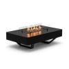 Rio Table Outdoor Gas Table in black with manual control and 10 kW heat output, perfect for outdoor spaces.
