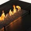 Rio Table Outdoor Gas Table in black with manual control and 10 kW heat output, perfect for outdoor spaces.