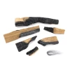 Decorative Set for Planika Rock Bioethanol Fireplace, realistic log accessory for an elegant look.