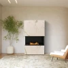 Planika Stone Daze/Laurent bioethanol fireplace, a stylish and modern floor-standing heating solution with automatic control.