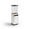 ZOIA Outdoor Gas Heater - White, 40 cm, manual control, 10 kW heat output, perfect for outdoor spaces.