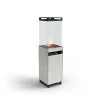 ZOIA Outdoor Gas Heater in Grey with a sleek 40 cm design and 10 kW heat output, perfect for patios and gardens.