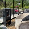 Cheyenne Bioethanol Stove Fireplace by ScandiFlames, a modern and compact heating solution with a 1-litre capacity and 4.5-hour