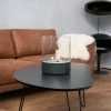 Southwark Black Round Tabletop Bioethanol Fireplace by ScandiFlames, a sleek and modern tabletop fireplace with a 3-litre capaci