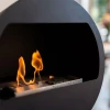 Aduro B2 Tabletop Bioethanol Fireplace in black with a sleek and modern design, featuring a 1-litre capacity and manual control.