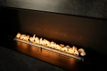 Tray of White Ceramic Stones by Planika, a premium decorative accessory for bioethanol fireplaces.