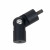 Ottawa/Halifax Angle Bracket - Black by ScandiFlames, a durable and stylish accessory for secure fireplace installation.