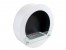ScandiFlames White Round Wall Mounted Bioethanol Fireplace - A stylish wall-mounted bioethanol fireplace with a sleek white fini