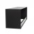 Foco Two 1400 Double bioethanol fireplace – a sleek built-in see-through model with a black finish, 140 cm length, and 8-litre c