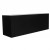 Foco One 1400 Double bioethanol fireplace by FOCO Fires in black, built-in one-sided design, 140 cm length, 8L fuel capacity, ma
