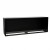Foco One 1400 Double bioethanol fireplace by FOCO Fires in black, built-in one-sided design, 140 cm length, 8L fuel capacity, ma