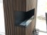 Foco Corner Left 800 bioethanol fireplace in black finish with a two-sided view for modern interiors.