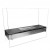 ScandiFlames Freestanding Burner with Glass Plates – A sleek 80 cm bioethanol fireplace with glass panels and manual control.