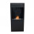 Jackson Bioethanol Stove by ScandiFlames in a sleek square design with black finish.