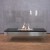ScandiFlames Freestanding Burner with Glass Plates – A sleek 80 cm bioethanol fireplace with glass panels and manual control.