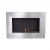 Murus 800 Brushed Steel Bioethanol Fireplace by ScandiFlames – a stylish wall-mounted fireplace with 3L capacity and 7-hour burn