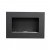 Murus 800 Black wall-mounted bioethanol fireplace by ScandiFlames, featuring a sleek black design and a 3-litre fuel capacity.