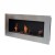 Murus 1200 Brushed Steel wall-mounted bioethanol fireplace with a sleek modern design.