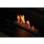 Planika Senso Built-in bioethanol fireplace in black, featuring automatic operation and remote control.