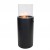 ScandiFlames Outdoor Black Freestanding Bioethanol Fireplace with a sleek black design and efficient bioethanol-burning system.