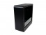 ScandiFlames Square Bioethanol Fireplace with Round Edges in Black - Wall-mounted, manual control, and 6-hour burn time.