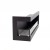 ScandiFlames Corner Fireplace 115 cm - Left, built-in bioethanol fireplace in black with a sleek design.