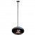 Cocoon Aeris Matte Black with Black Rod – a ceiling-mounted bioethanol fireplace with a sleek matte black finish and modern desi