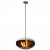 Cocoon Aeris Polished Steel ceiling-mounted bioethanol fireplace with a sleek steel pole, offering modern elegance and efficient
