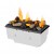 Dimplex Cassette 400/600 Opti-Myst Built-in Unit with realistic water vapour flame effect in a sleek black finish.