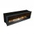 Icon Fires Firebox Sfb1100 - Brushed Steel, a luxurious built-in bioethanol fireplace with manual control, 110 cm length, and 8-
