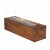 Galio Corten outdoor gas fireplace with rust-finish and manual control.