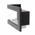 ScandiFlames Corner Fireplace 65 cm - Left - Built-in bioethanol fireplace with sleek black finish and manual control.