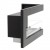 ScandiFlames Corner Fireplace 65 cm - Right, a modern built-in bioethanol fireplace with manual control and a 7.5-hour burn time