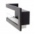 ScandiFlames Corner Fireplace 85 cm - Left - sleek black built-in bioethanol fireplace with manual control and 7-hour burn time.