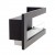ScandiFlames Right-facing Corner Fireplace - 85 cm, built-in bioethanol fireplace in black finish.