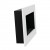 Murus 800 Glossy White wall-mounted bioethanol fireplace by ScandiFlames, featuring a sleek design and manual control.