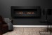 Icon Fires Nero 1750 Wall Fire in black, a stylish wall-mounted bioethanol fireplace with a 175 cm length, 9.8 kW heat output, a