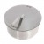 ScandiFlames Round Bioethanol Burner - 5 L in stainless steel, featuring a sleek and modern design for a clean-burning flame.