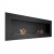 Murus 1600 - Black by ScandiFlames, a wall-mounted bioethanol fireplace with a sleek black finish and 160 cm length.