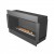 Forma 1200 Single-sided bioethanol fireplace – sleek black built-in fireplace with remote control and long burn time.